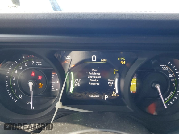 2024 Jeep Wrangler Sahara with VIN 1C4RJXP60RW163829, listed as a Copart auction lot 57182365 with 16,873 mi miles and Salvage title. Bid and sale history available at DreamBid. Image 9.