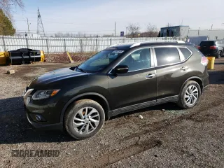 2015 Nissan Rogue SV with VIN 5N1AT2MV7FC753556, listed as a Copart auction lot 52432645 with 159,302 mi miles and Salvage Title. Bid and sale history available at carsss.com. Image 1.