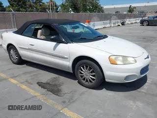 2001 Chrysler Sebring Limited with VIN 1C3EL65U91N638753, listed as a IAAI auction lot 42840504 with 184,152 mi miles and . Bid and sale history available at DreamBid. Image 1.