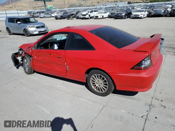 2005 Honda Civic EX with VIN 1HGEM21965L011157, listed as a Copart auction lot 74208794 with 173,555 mi miles and Salvage Title. Bid and sale history available at carsss.com. Image 2.