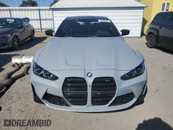 2021 BMW M4 with VIN WBS53AZ00MCH23658, listed as a Copart auction lot 75680694 with 23,816 mi miles and Salvage Title. Bid and sale history available at carsss.com. Image 5.