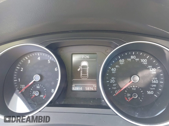 2017 Volkswagen Jetta SE with VIN 3VWDB7AJ9HM384202, listed as a IAAI auction lot 42543807 with 92,914 mi miles and . Bid and sale history available at DreamBid. Image 7.