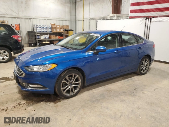2017 Ford Fusion S with VIN 3FA6P0G70HR162107, listed as a Copart auction lot 53928925 with 147,695 mi miles and Clean Title. Bid and sale history available at carsss.com. Image 1.