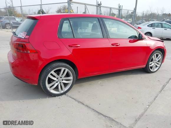 2015 Volkswagen Golf TSI SEL with VIN 3VW217AU6FM034480, listed as a IAAI auction lot 40738186 with 87,767 mi miles. Bid and sale history available at carsss.com. Image 4.