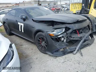 2019 Mercedes-Benz AMG GT with VIN WDD7X6BB6KA007629, listed as a IAAI auction lot 41782028 with 69,815 mi miles. Bid and sale history available at carsss.com. Image 1.