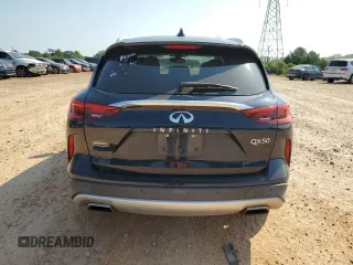 2019 Infiniti QX50 Essential with VIN 3PCAJ5M12KF110487, listed as a Copart auction lot 61981945 with 74,743 mi miles and Salvage title. Bid and sale history available at DreamBid. Image 6.