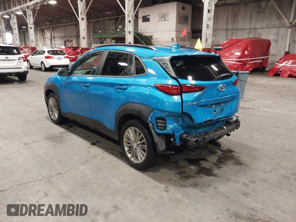 2020 Hyundai Kona SEL Plus with VIN KM8K6CAA4LU538936, listed as a IAAI auction lot 41777142 with 70,102 mi miles and . Bid and sale history available at DreamBid. Image 3.