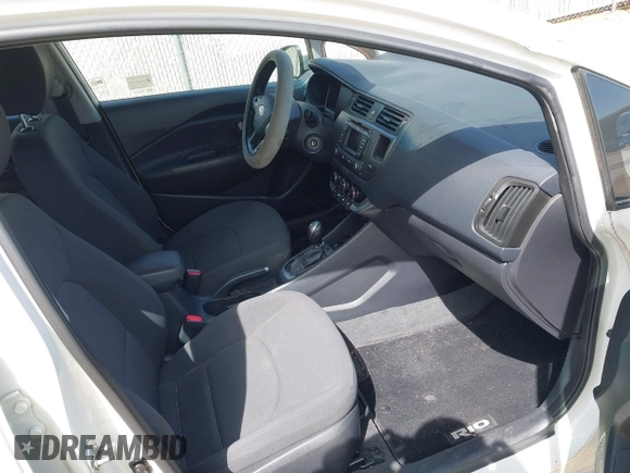 2012 Kia Rio EX with VIN KNADN5A37C6031494, listed as a IAAI auction lot 42052186 with 141,765 mi miles. Bid and sale history available at carsss.com. Image 5.