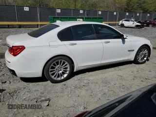 2012 BMW 7 Series 750i xDrive with VIN WBAKC6C56CC396591, listed as a Copart auction lot 53365865 with 119,603 mi miles and Salvage Title. Bid and sale history available at DreamBid. Image 3.