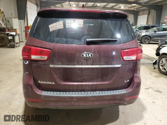 2018 Kia Sedona LX with VIN KNDMB5C14J6395781, listed as a Copart auction lot 47040825 with 150,983 mi miles and Salvage Title. Bid and sale history available at DreamBid. Image 6.