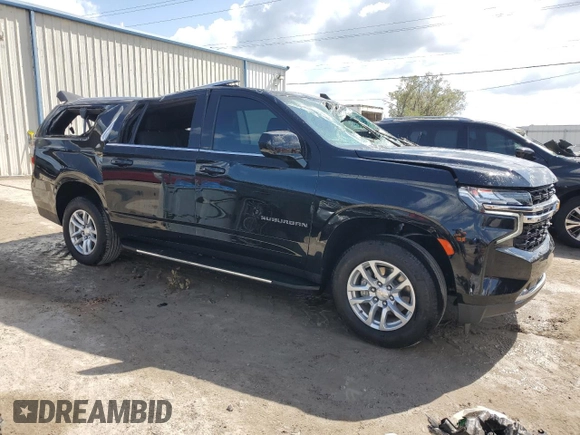 2023 Chevrolet Suburban LS with VIN 1GNSCBKD3PR514241, listed as a Copart auction lot 77243784 with 47,622 mi miles and Non Repairable. Bid and sale history available at DreamBid. Image 4.