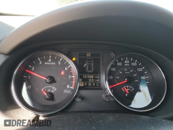 2015 Nissan Rogue S with VIN JN8AS5MV3FW750181, listed as a Copart auction lot 55231875 with 141,948 mi miles and Clean Title. Bid and sale history available at DreamBid. Image 9.