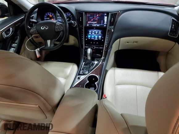 2015 Infiniti Q50 with VIN JN1BV7AR3FM390001, listed as a Copart auction lot 51752225 with 184,105 mi miles and Salvage Title. Bid and sale history available at carsss.com. Image 8.