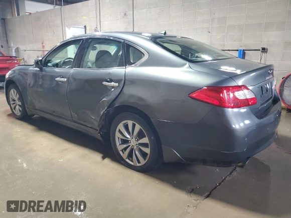 2013 Infiniti M with VIN JN1BY1ARXDM603916, listed as a Copart auction lot 61070355 with 166,630 mi miles and Clean title. Bid and sale history available at DreamBid. Image 2.