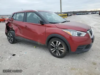 2020 Nissan Kicks SV with VIN 3N1CP5CV0LL514504, listed as a Copart auction lot 83325734 with 51,285 mi miles and Salvage Title. Bid and sale history available at carsss.com. Image 4.