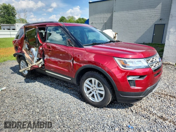 2018 Ford Explorer XLT with VIN 1FM5K8D80JGB93799, listed as a Copart auction lot 62844085 with 87,084 mi miles and Salvage title. Bid and sale history available at DreamBid. Image 4.