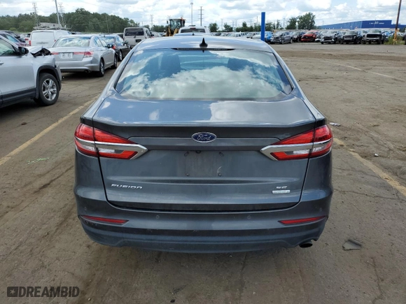 2020 Ford Fusion SE with VIN 3FA6P0HD0LR146485, listed as a Copart auction lot 63381714 with 0 mi miles and Salvage Title. Bid and sale history available at carsss.com. Image 6.