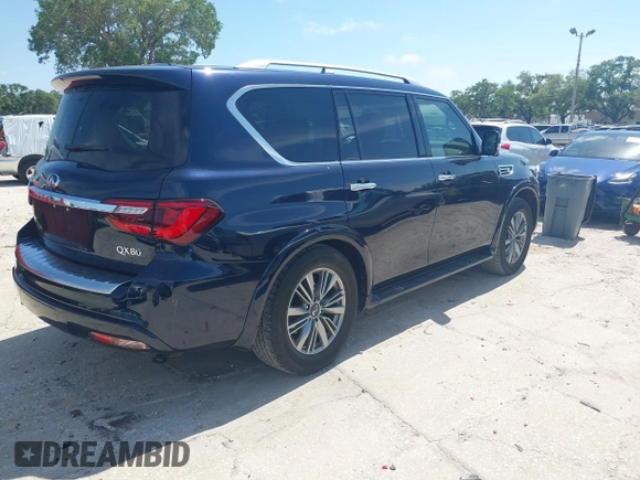 2021 Infiniti QX80 Premium Select with VIN JN8AZ2AF1M9720874, listed as a IAAI auction lot 41930573 with 41,169 mi miles and . Bid and sale history available at DreamBid. Image 4.