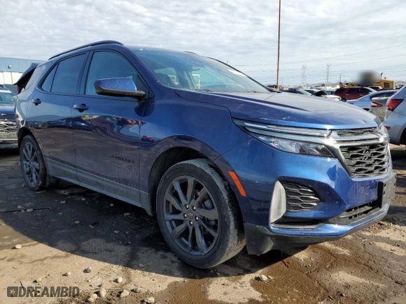 2022 Chevrolet Equinox RS with VIN 3GNAXWEV6NS115278, listed as a Copart auction lot 46452915 with 32,352 mi miles and Non Repairable. Bid and sale history available at carsss.com. Image 4.