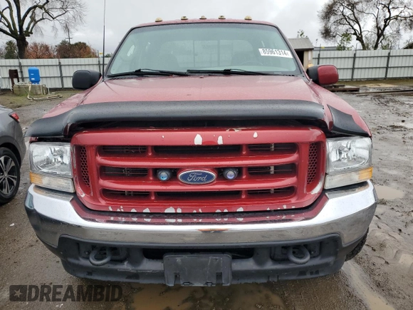 2003 Ford Super Duty F-250 XL with VIN 1FTNW20S33EA19960, listed as a Copart auction lot 85961314 with 268,112 mi miles and Salvage Title. Bid and sale history available at carsss.com. Image 5.