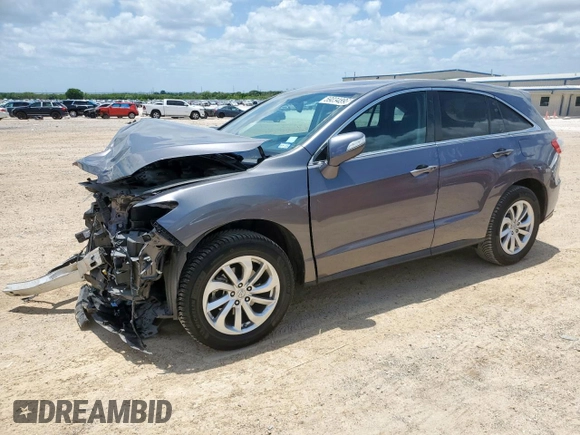 2017 Acura RDX Technology z VIN 5J8TB3H50HL024125, wystawiony jako Copart lot #59834895 z przebiegiem 55 578 mil mil oraz Szkoda całkowita • Salvage title. Historia ofert i sprzedaży dostępna na DreamBid. Obrazek 1.