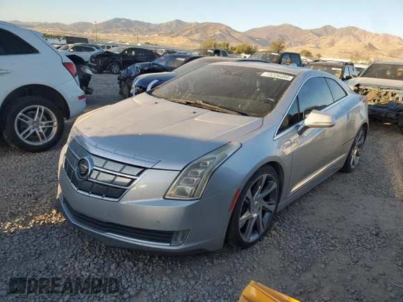 2014 Cadillac ELR z VIN 1G6RR1E49EU601165, wystawiony jako Copart lot #73226494 z przebiegiem 116 456 mil mil oraz Szkody całkowita. Historia ofert i sprzedaży dostępna na DreamBid. Obrazek 1.