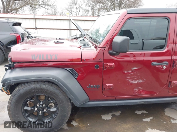 2021 Jeep Wrangler Unlimited Sport S with VIN 1C4HJXDN9MW777830, listed as a IAAI auction lot 41625934 with 42,251 mi miles and . Bid and sale history available at DreamBid. Image 18.