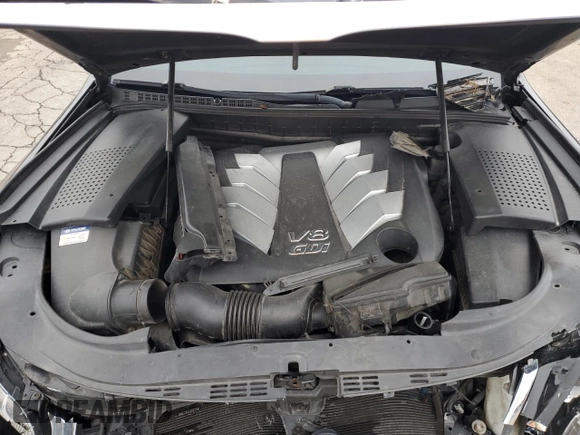 2013 Hyundai Equus Signature with VIN KMHGH4JH5DU058196, listed as a Copart auction lot 87376654 with 120,804 mi miles and Salvage Title. Bid and sale history available at DreamBid. Image 13.