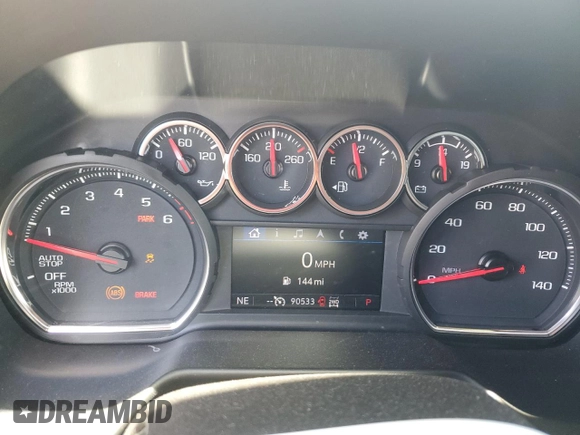 2021 Chevrolet Tahoe LT with VIN 1GNSKNKD4MR262628, listed as a Copart auction lot 54875235 with 90,533 mi miles and Salvage title. Bid and sale history available at DreamBid. Image 9.