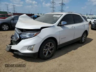 2021 Chevrolet Equinox Premier with VIN 3GNAXNEV2MS149226, listed as a Copart auction lot 60936035 with 54,847 mi miles and Salvage title. Bid and sale history available at DreamBid. Image 1.