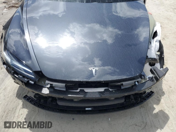 2025 Tesla Model 3 Long Range with VIN 5YJ3E1EAXSF922964, listed as a Copart auction lot 51526785 with Not Provided miles and Salvage Title. Bid and sale history available at DreamBid. Image 11.