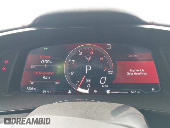 2020 Chevrolet Corvette 2LT with VIN 1G1Y72D43L5106837, listed as a IAAI auction lot 41458024 with 7,226 mi miles and . Bid and sale history available at DreamBid. Image 7.