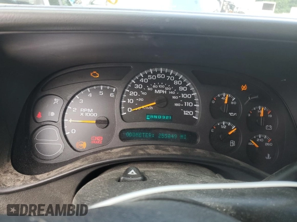 2005 Chevrolet Suburban LS с VIN 3GNEC16Z55G286463, выставлен на аукционе Copart как лот 61260555 с пробегом 255 049 миль миль и Списание • Salvage title. История ставок и продаж доступна на DreamBid. Изображение 9.