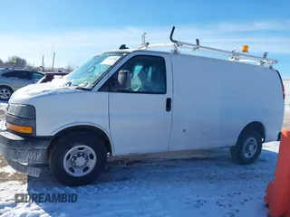 2019 Chevrolet Express Cargo Van with VIN 1GCWGAFP2K1165836, listed as a IAAI auction lot 41413698 with 139,469 mi miles. Bid and sale history available at carsss.com. Image 14.