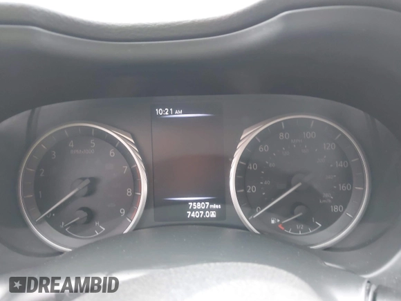 2018 Infiniti Q50 RED SPORT 400 with VIN JN1FV7AR7JM481279, listed as a IAAI auction lot 41850295 with 75,807 mi miles. Bid and sale history available at carsss.com. Image 7.