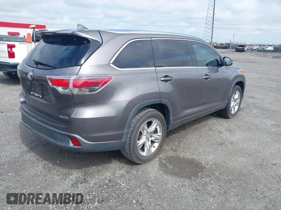 2015 Toyota Highlander Limited z VIN 5TDYKRFH0FS115864, wystawiony jako IAAI lot #42145018 z przebiegiem 149 670 mil mil oraz . Historia ofert i sprzedaży dostępna na DreamBid. Obrazek 4.