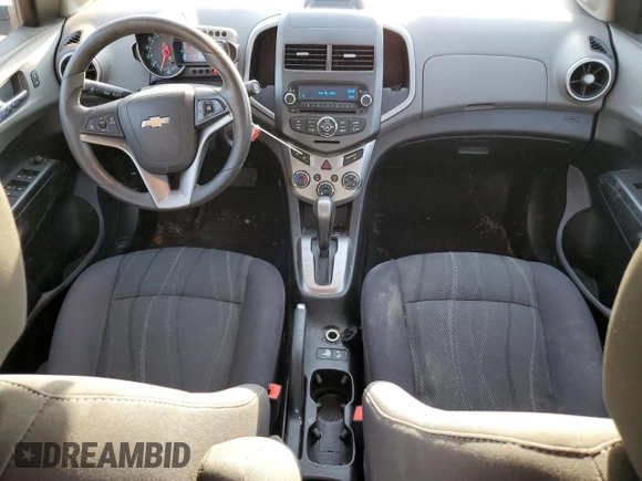 2015 Chevrolet Sonic LT with VIN 1G1JC5SG7F4132086, listed as a Copart auction lot 63196045 with 67,846 mi miles and Salvage title. Bid and sale history available at DreamBid. Image 8.