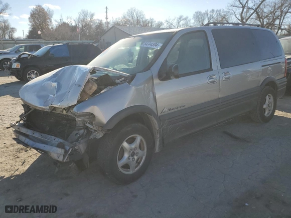 2004 Pontiac Montana w/1SA Pkg with VIN 1GMDX03E74D225840, listed as a Copart auction lot 84344394 with 0 mi miles and Salvage Title. Bid and sale history available at carsss.com. Image 1.