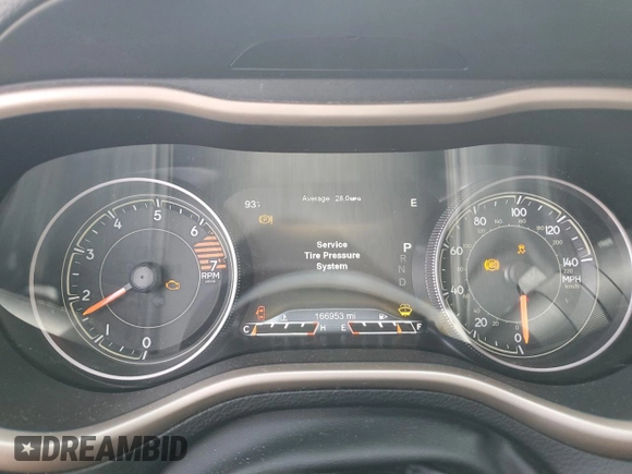 2016 Jeep Cherokee Limited with VIN 1C4PJMDB5GW244734, listed as a Copart auction lot 64608765 with 166,953 mi miles and Salvage title. Bid and sale history available at DreamBid. Image 9.