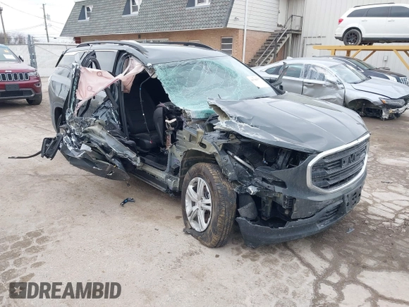 2019 GMC Terrain SLE with VIN 3GKALMEV9KL318796, listed as a IAAI auction lot 41708377 with 106,968 mi miles and . Bid and sale history available at DreamBid. Image 1.