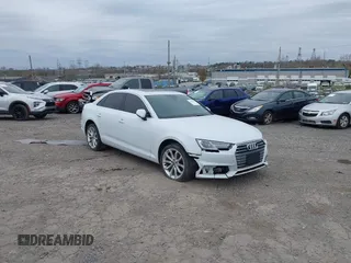 2019 Audi A4 Premium z VIN WAUGMAF48KA061335, wystawiony jako IAAI lot #41275476 z przebiegiem 82 853 mil mil oraz . Historia ofert i sprzedaży dostępna na DreamBid. Obrazek 1.