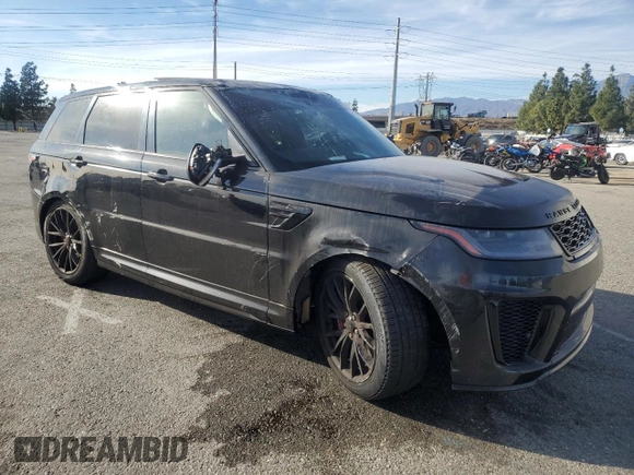 2018 Land Rover Range Rover Sport SVR with VIN SALWZ2SE8JA184175, listed as a Copart auction lot 85798834 with 39,755 mi miles and Salvage Title. Bid and sale history available at carsss.com. Image 4.