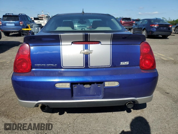 2007 Chevrolet Monte Carlo SS z VIN 2G1WL15C379224334, wystawiony jako Copart lot #57466765 z przebiegiem 168 656 mil mil oraz Szkoda całkowita • Salvage title. Historia ofert i sprzedaży dostępna na DreamBid. Obrazek 6.