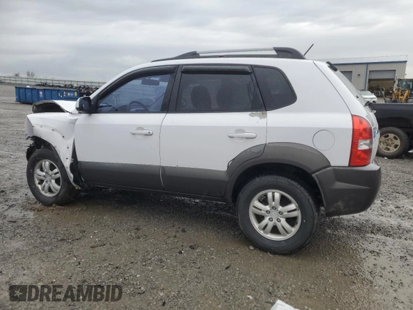 2007 Hyundai Tucson SE with VIN KM8JN12D37U524317, listed as a Copart auction lot 51601275 with 97,755 mi miles and Salvage Title. Bid and sale history available at carsss.com. Image 2.