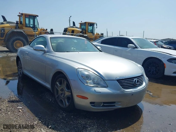 2008 Lexus SC 430 with VIN JTHFN45YX89017962, listed as a IAAI auction lot 41927985 with NaN miles. Bid and sale history available at carsss.com. Image 1.