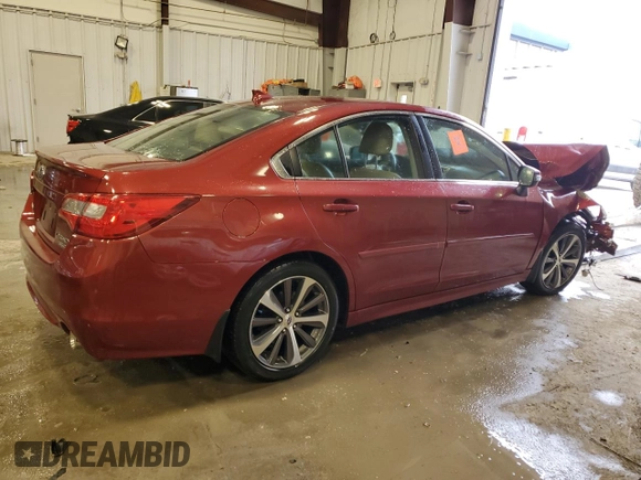 2017 Subaru Legacy Limited with VIN 4S3BNEN65H3013860, listed as a Copart auction lot 43172365 with 0 mi miles and Non Repairable. Bid and sale history available at carsss.com. Image 3.