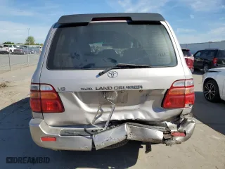 2002 Toyota Land Cruiser with VIN JTEHT05J922020391, listed as a Copart auction lot 52810615 with 309,358 mi miles and Salvage Title. Bid and sale history available at carsss.com. Image 6.