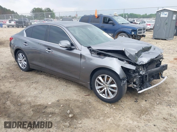 2015 Infiniti Q50 Premium with VIN JN1BV7AP7FM338434, listed as a IAAI auction lot 42158445 with 115,685 mi miles and . Bid and sale history available at DreamBid. Image 1.