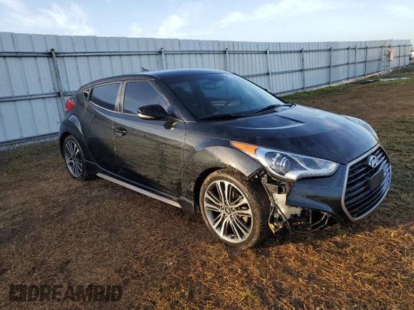 2016 Hyundai Veloster Turbo with VIN KMHTC6AE1GU257488, listed as a Copart auction lot 39705634 with 52,334 mi miles. Bid and sale history available at carsss.com. Image 4.