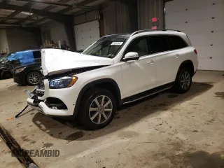 2022 Mercedes-Benz GLS with VIN 4JGFF5KE3NA743019, listed as a Copart auction lot 71826362 with 7,993 mi miles. Bid and sale history available at carsss.com. Image 1.